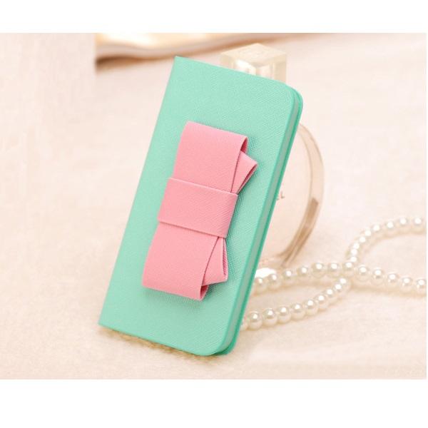 Sweet Hybrid Bow Plånboksfodral till Apple iPhone 4S / 4 (Mint) | 2353 | AlltMobil