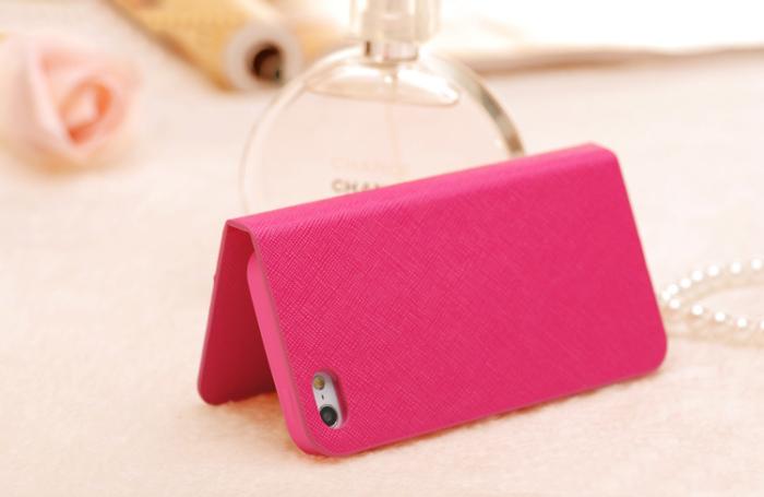 A-One Brand - Sweet Hybrid Bow Plånboksfodral till Apple iPhone 4S / 4 (Magenta)