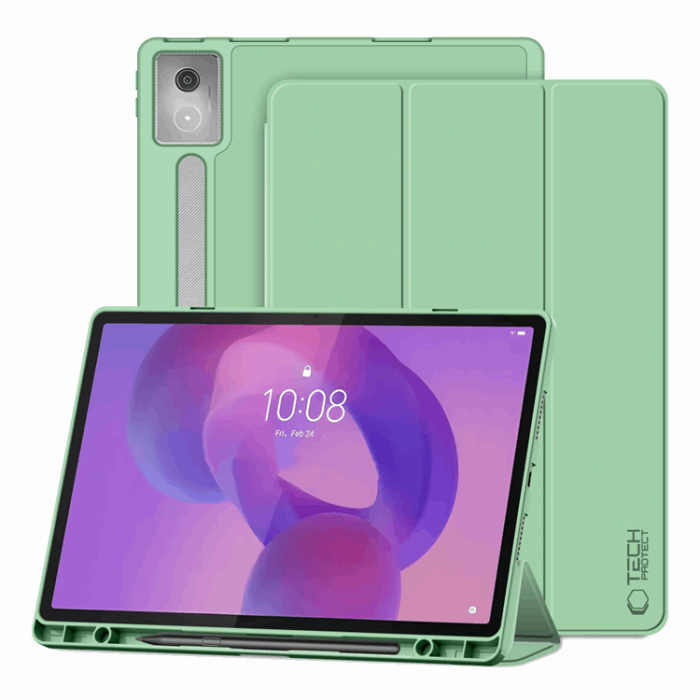 Tech-Protect - Tech-Protect Lenovo Idea Tab Pro Fodral Smart - Grön