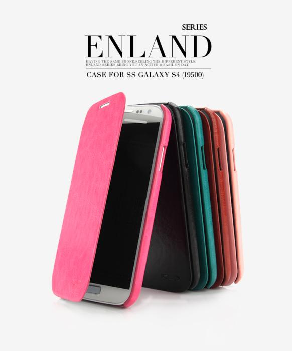 UTGATT4 - KLD Enland Smart Ultra-thin väska till Samsung Galaxy S4 i9500 (Grön)