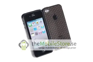 OEM - Hexagon FlexiCase Skal till iPhone 4 - SVART
