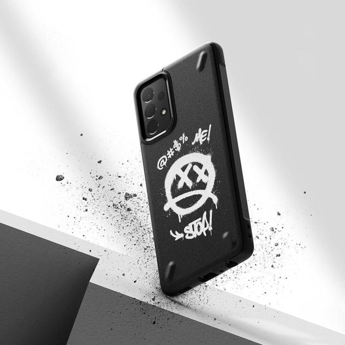 OEM - Ringke Skal Samsung Galaxy A72 4G - Svart Paint