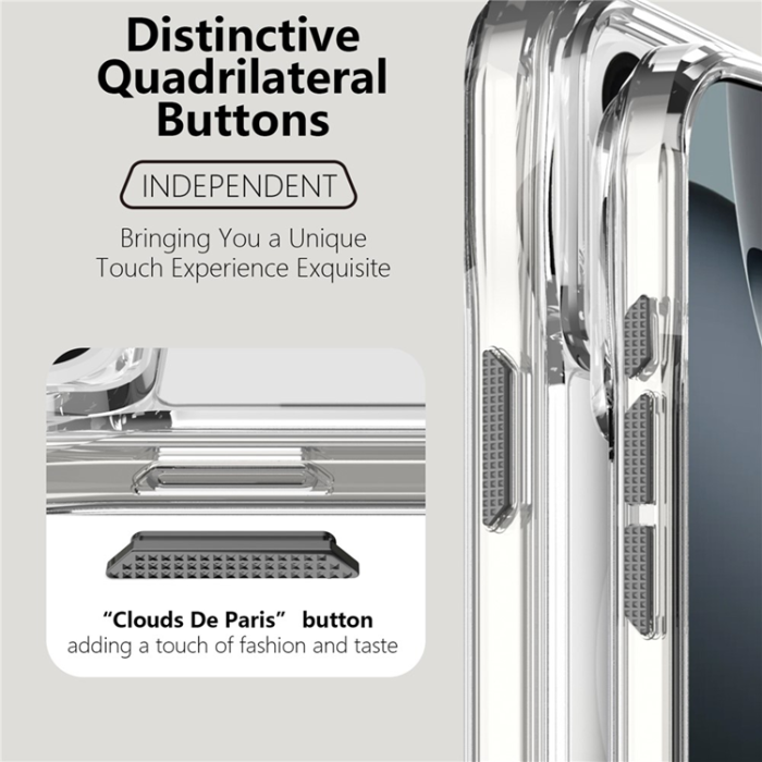 A-One Brand - iPhone 17 Pro Mobilskal MagSafe TPU + PC Crystal Clear
