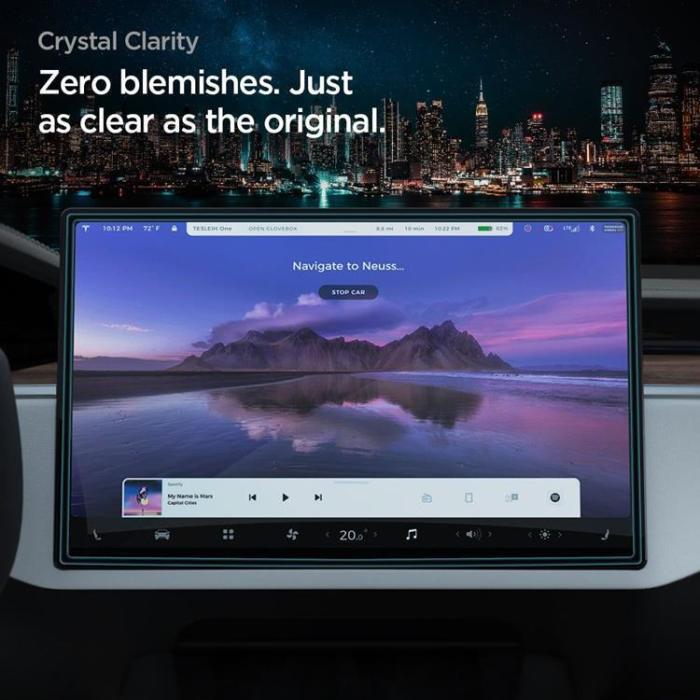 Spigen - Spigen Tesla Model (X 2022/S 2021) Härdat Glas Skärmskydd EZ FIT