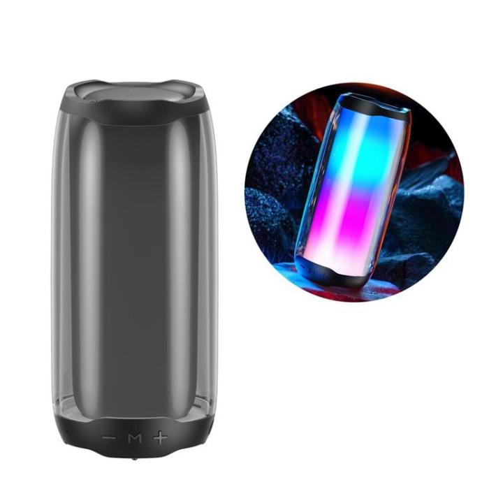 WK Design - WK Design Trådlös Bluetooth 5.0 Högtalare RGB 2000mAh - Svart