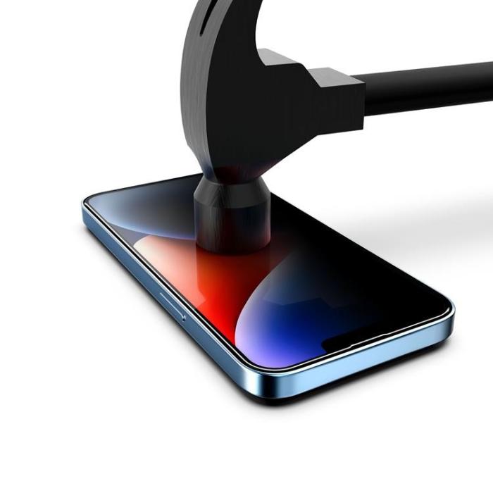 Boom of Sweden - LIVSTIDSGARANTI - BOOM iPhone 14 Privacy Härdat Glas Skärmskydd 2st