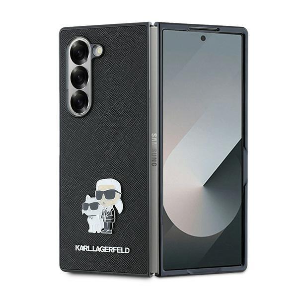 Karl Lagerfeld Mobilskal till Galaxy Z Fold 6 MagSafe Saffiano Metal Pin
