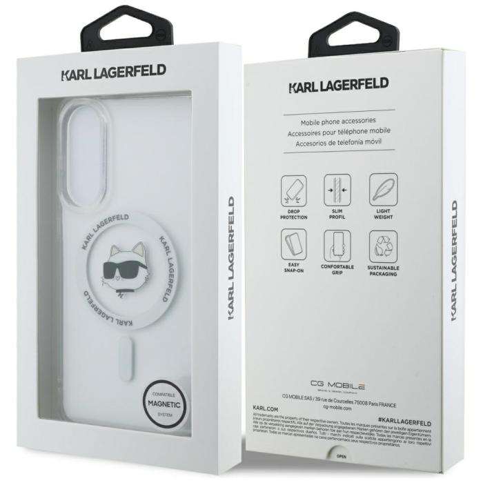 KARL LAGERFELD - Karl Lagerfeld Mobilskal till Galaxy S25 Edge MagSafe Button Choupette