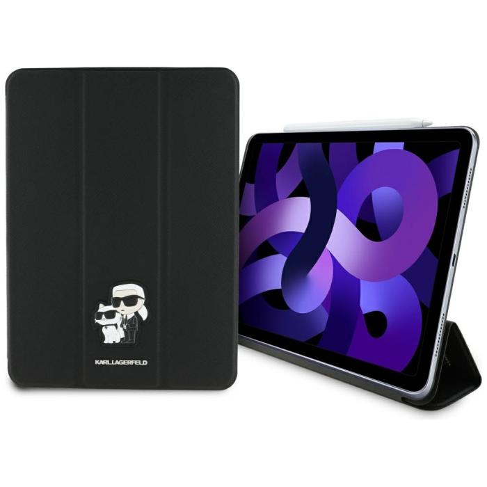 KARL LAGERFELD - Karl Lagerfeld iPad Air 11 (2024) Fodral Saffiano Magnetic - Svart