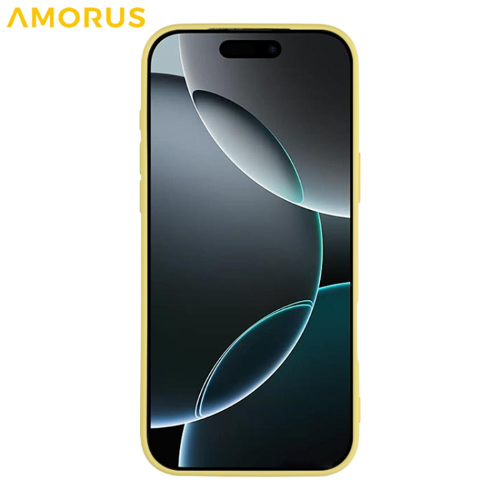 Amorus - AMORUS iPhone 17 Pro Max Mobilskal Precise Cutouts - Gul