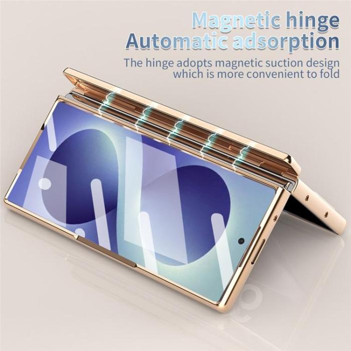 A-One Brand - Mobilskal För Galaxy Z Fold 8 MagSafe Hård PC - Champagneguld