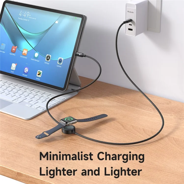 MCDODO - MCDODO 2in1 USB-C - USB-C Kabel 1.5M med Watch Trådlös Laddare