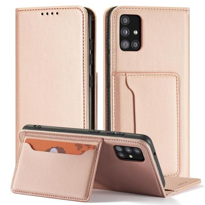 OEM - Galaxy A13 5G Plånboksfodral Magnet Stand - Rosa