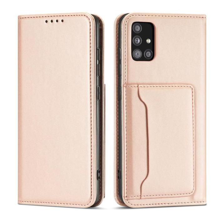 OEM - Galaxy A13 5G Plånboksfodral Magnet Stand - Rosa