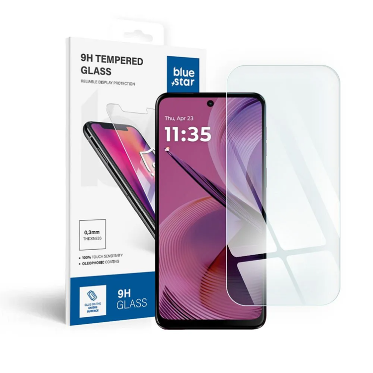 Blue Star Motorola Moto G55 5G Härdat Glas Skärmskydd 9H | 5468 | AlltMobil