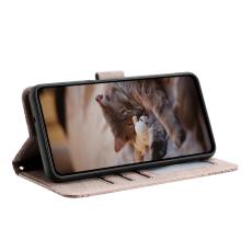 OEM - Samsung Galaxy A37 Pl&aring;nboksfodral Konstl&auml;der - Lila