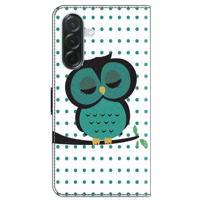 OEM - Samsung Galaxy A37 Plånboksfodral Konstläder - Sleeping Owl