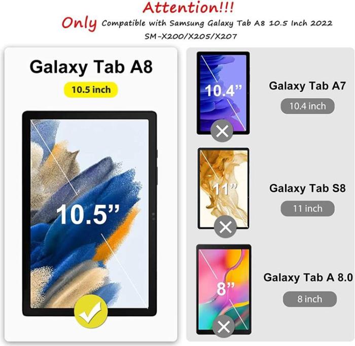ENKAY - [1-PACK] ENKAY Galaxy Tab A8 10.5 (2021) Härdat Glas Skärmskydd - Clear