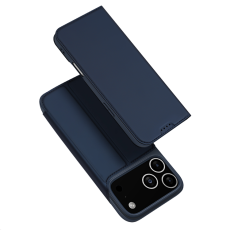 Dux Ducis - Dux Ducis iPhone 17 Pro Plånboksfodral Skin Pro Läder - Blå