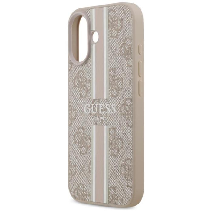 Guess - Guess iPhone 17 Mobilskal MagSafe 4G Printed Stripes - Rosa