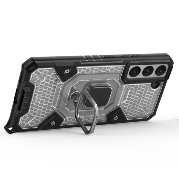 OEM - Ring Kickstand Skal Galaxy S22 5G - Vit