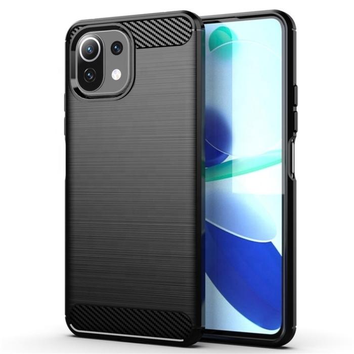 Forcell - CARBON Skal Xiaomi Mi 11i /Poco F3/Pro/Redmi K40/Pro - Svart