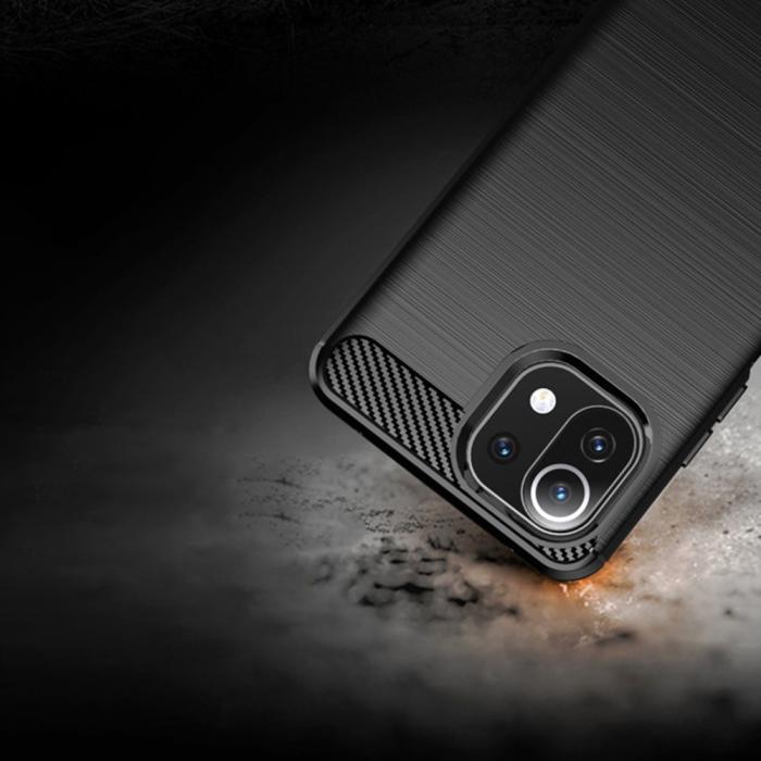 Forcell - CARBON Skal Xiaomi Mi 11i /Poco F3/Pro/Redmi K40/Pro - Svart