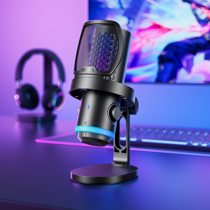 BOYA - BOYA Trådbunden USB-C-Spelmikrofon CastMic G40 - Svart