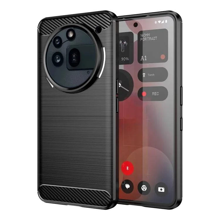Nothing Phone (3a) Pro Mobilskal Carbon Fiber - Svart | 2353 | AlltMobil