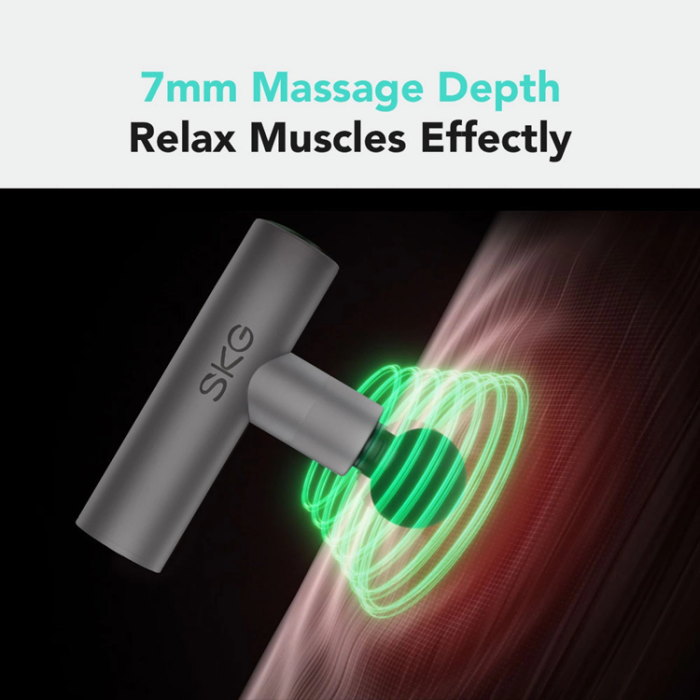 SKG - SKG F3 Lite Massagepistol För Hela Kroppen - Silver