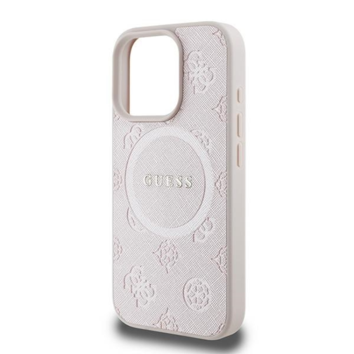 Guess - Guess Mobilskal till iPhone 16 Pro Magsafe Saffiano Peony Classic Logo