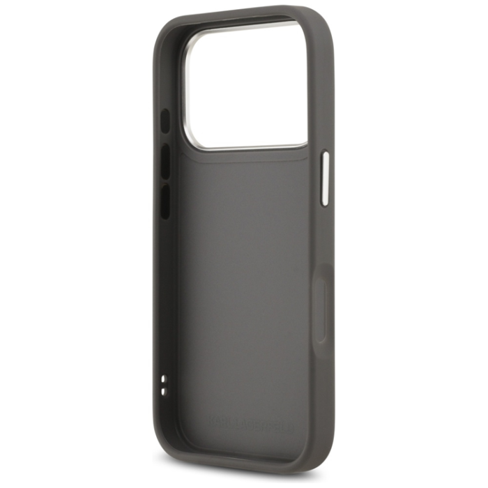 KARL LAGERFELD - Karl Lagerfeld iPhone 17 Pro Mobilskal Grained Karl & Choupette Heads
