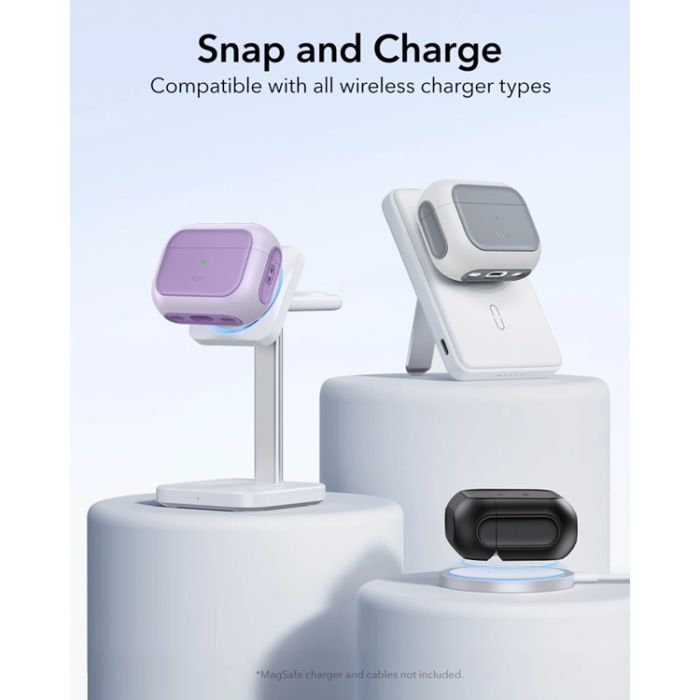 ESR - ESR Airpods Pro 3 Skal Magsafe Orbit Halolock - Vit