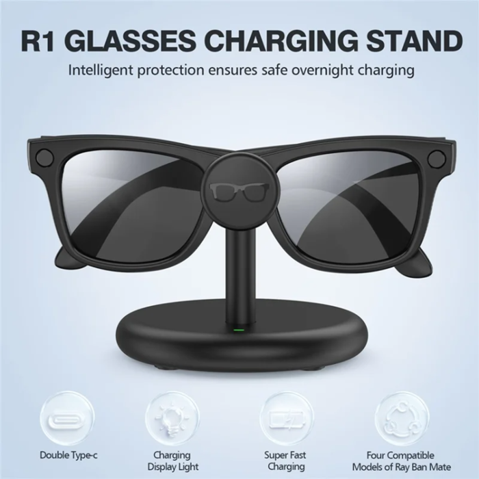 A-One Brand - Laddningsställ AR Smart Glasögon För Ray-Ban Meta - Svart