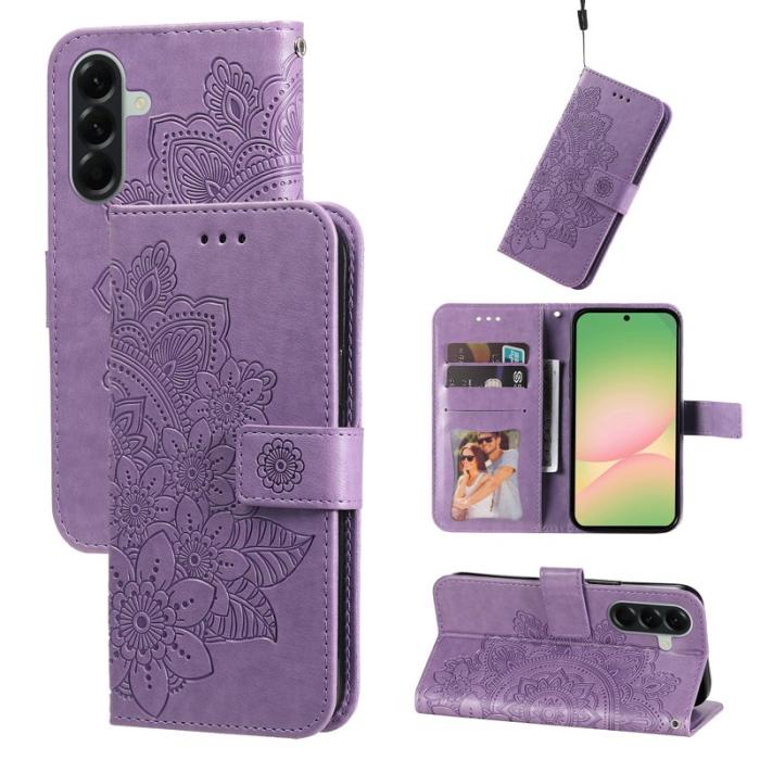 OEM - Samsung Galaxy A57 Plånboksfodral Konstläder Ställ - Lila