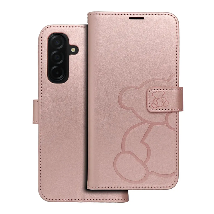 Galaxy A26 5G Plånboksfodral Mezzo - Teddy Bear Rosa Guld | 2353 | AlltMobil
