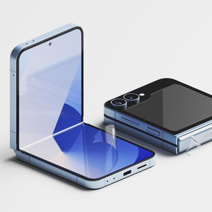 Ringke - [2-Pack] Ringke Galaxy Z Flip 6 Skärmskydd Set 3in1 - Clear
