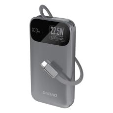 Dudao - Dudao Powerbank 10000 mAh 22.5W PD med Inbyggd Kabel K31 - Gr&aring;