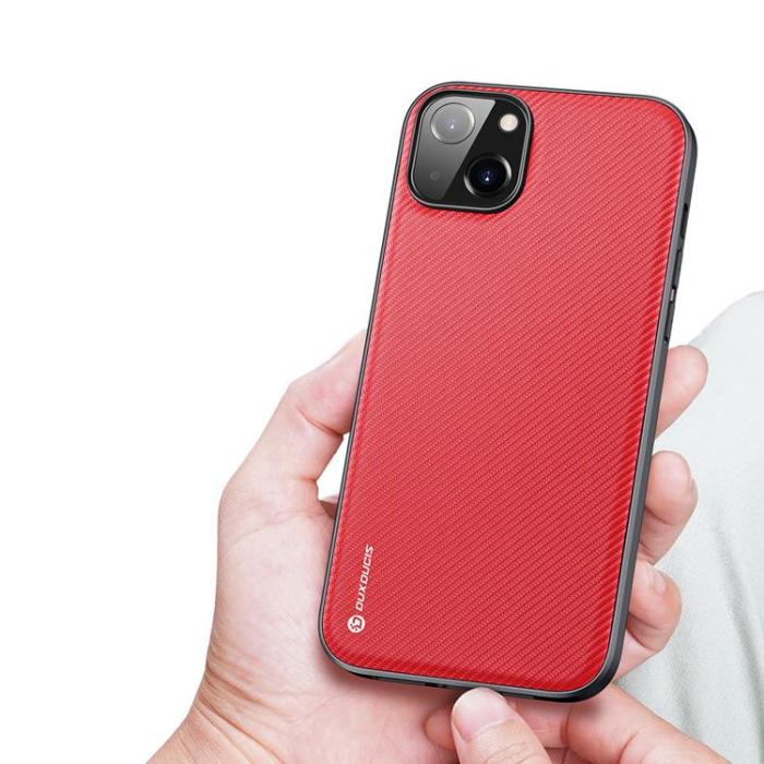 Dux Ducis - Dux Ducis iPhone 14 Plus Skal Fino Nylon - Röd