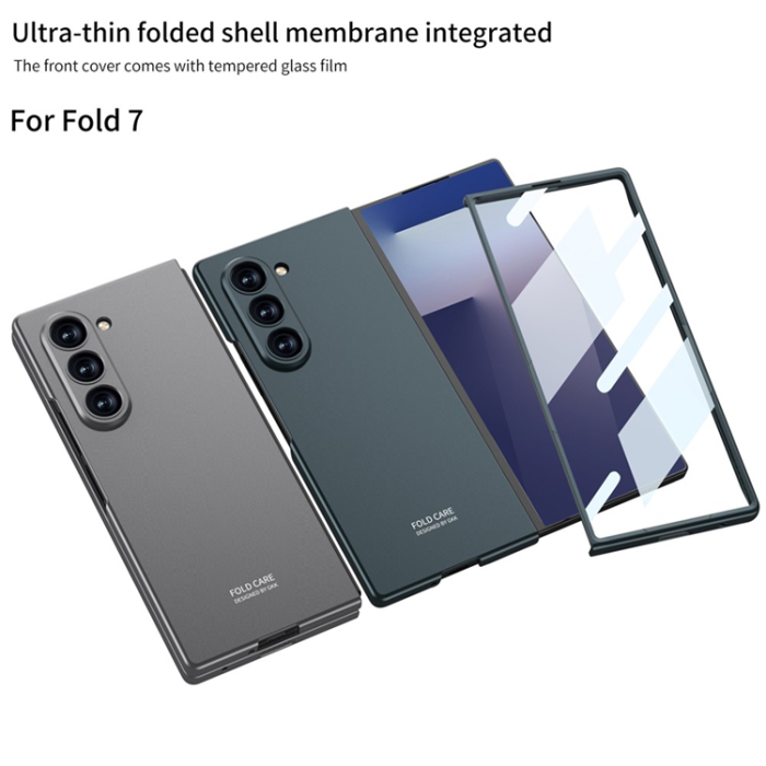 GKK - GKK Galaxy Z Fold 7 Mobilskal Med Härdat glas Anti-Scratch