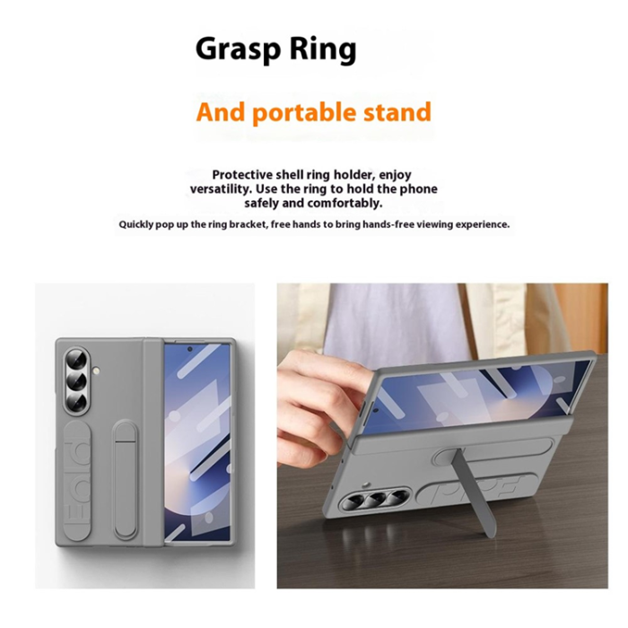 A-One Brand - Galaxy Z Fold7 Mobilskal Kickstand - Grå