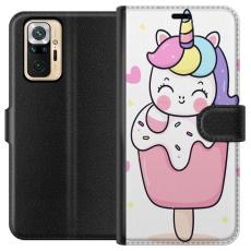 iSecrets - Pl&aring;nboksfodral till Xiaomi Redmi Note 10 Pro med Glad enh&ouml;rning