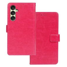 IDEWEI - IDEWEI Samsung Galaxy A35 5G Skal PU L&auml;der Fodral - Rosa