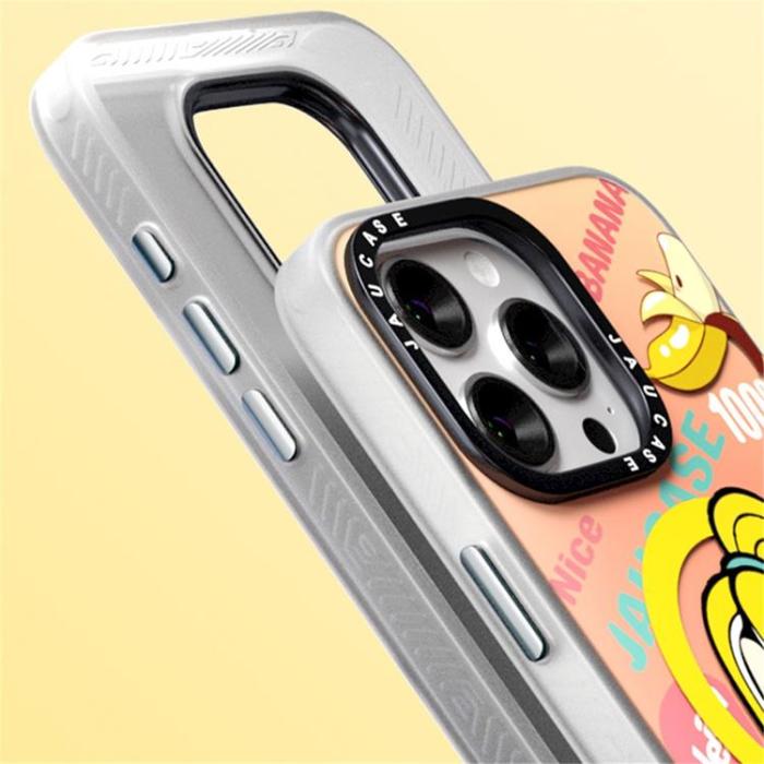 JAUCASE - JAUCASE iPhone 15 Pro Mobilskal MagSafe Printed - Bananbaby