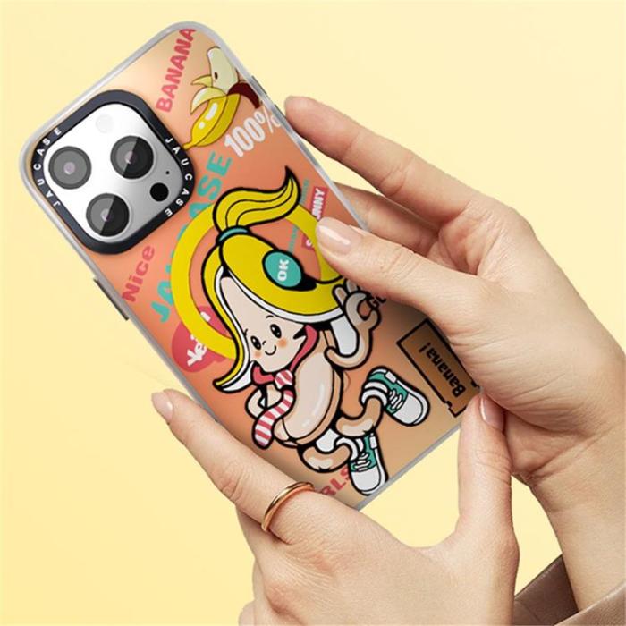 JAUCASE - JAUCASE iPhone 15 Pro Mobilskal MagSafe Printed - Bananbaby