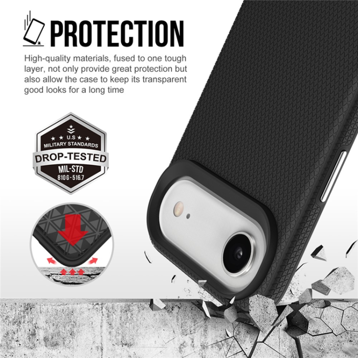 A-One Brand - iPhone 17 Air Mobilskal MagSafe Protective TPU+PC - Svart