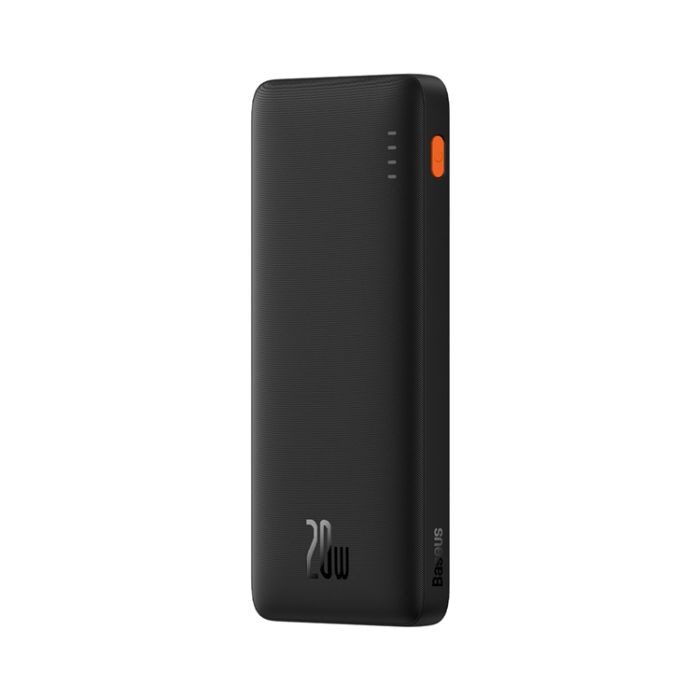 BASEUS - Baseus Powerbank 10000 mAh 20W Med USB-A Till USB-C Kabel - Svart