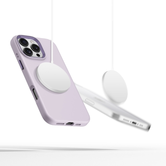 Tech-Protect - Tech-Protect iPhone 16 Pro Max Mobilskal Magsafe Pure Silikon - Mauve