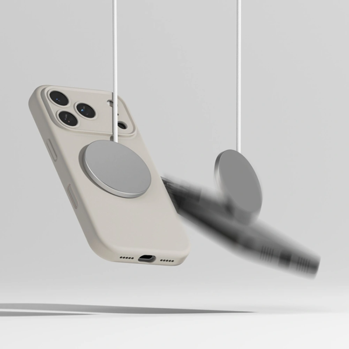 Tech-Protect - Tech-Protect iPhone 17 Pro Mobilskal Magsafe Magnetic Silikon - Stone