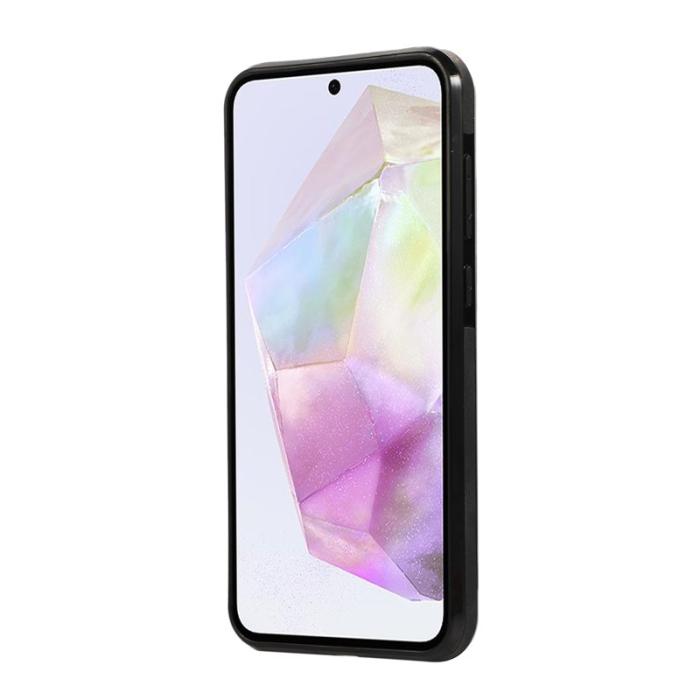 OEM - Mobilfodral för Samsung Galaxy S26 Konstläder + TPU - Svart